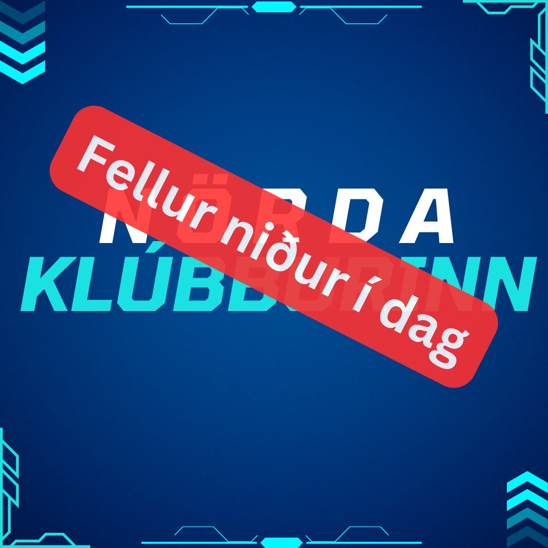 Nördaklúbbur fellur niður í dag